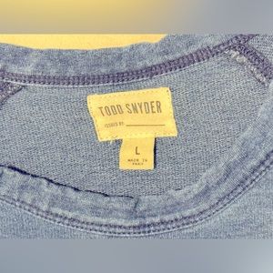 Todd Snyder surf terry indigo sweatshirt